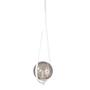 Imagem de Lustre Pendente ON DROP - BRANCO com globo de vidro Fume