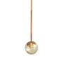 Imagem de Lustre Pendente ON LY - BRONZE com globo de vidro Âmbar