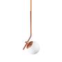 Imagem de Lustre Pendente ON LY - BRONZE com globo de vidro Branco