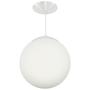 Imagem de Lustre Pendente Orby Bola Globo Grande 23 cm Branco