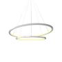 Imagem de Lustre Pendente Orluce Tabat 60/40cm Branco -