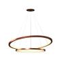 Imagem de Lustre Pendente Orluce Tabat 60/40cm Cobre Led Bivolt