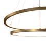 Imagem de Lustre Pendente Orluce Tabat OR1750 com 2 Aros 50/40cm Dourado Led Bivolt