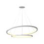 Imagem de Lustre Pendente Orluce Tabat OR1788 com 2 Aros 60/40cm Branco Led Bivolt