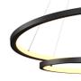 Imagem de Lustre Pendente Orluce Tabat Or1789 Com 2 Aros 60/40Cm Preto