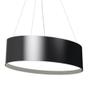 Imagem de Lustre Pendente Oval 78cm em Madeira Branco ou Preto