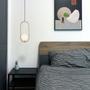 Imagem de Lustre Pendente Painel Oval Globo Teto E27 Decoraçao Moderna Enfeite Recepçao Casa Ambiente Iluminaçao Resistente Multiuso
