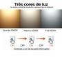 Imagem de Lustre Pendente Plafon led Cristal Quadrado Duplo Inox 36w 3 temperaturas de cores LTX-007