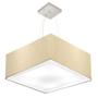 Imagem de Lustre Pendente Quadrado Bege MJ-4127 Para Mesa de Jantar e Estar