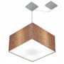 Imagem de Lustre Pendente Quadrado Com Desvio Palha MJ-4270 Para Mesa de Jantar e Estar