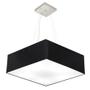 Imagem de Lustre Pendente Quadrado Md-4137 Cúpula em Tecido 15/70x70cm Preto - Bivolt