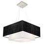 Imagem de Lustre Pendente Quadrado Preto e Branco MJ-4083 Para Mesa de Jantar e Estar