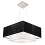 Imagem de Lustre Pendente Quadrado Preto e Branco MJ-4344 Para Mesa de Jantar e Estar