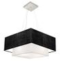 Imagem de Lustre Pendente Quadrado Preto e Branco MJ-4345 Para Mesa de Jantar e Estar