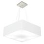 Imagem de Lustre Pendente Quadrado Vivare Md-4137 Cúpula em Tecido 15/70x70cm - Bivolt