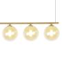 Imagem de Lustre Pendente Quality Orbit II 1555 Dourado / Champagne G9 Bivolt