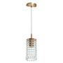 Imagem de Lustre Pendente Redondo Clearcrillic Cristal Acrílico Cobre