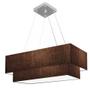 Imagem de Lustre Pendente Retangular Café MJ-4322 Para Mesa de Jantar e Estar