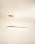 Imagem de Lustre Pendente Retângular Fit Dourado Led 40W 3000K 487