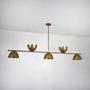 Imagem de Lustre Pendente Retangular Industrial 1,50cm Dourado 665