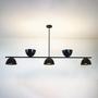 Imagem de Lustre Pendente Retangular Industrial 1,70cm Preto 666