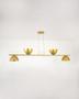 Imagem de Lustre Pendente Retangular Industrial Dourado 374