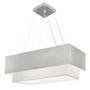 Imagem de Lustre Pendente Retangular Rustico Cinza e Branco MJ-4138 Para Mesa de Jantar e Estar