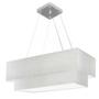 Imagem de Lustre Pendente Retangular Rustico Cinza MJ-4321 Para Mesa de Jantar e Estar