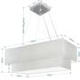 Imagem de Lustre Pendente Retangular Rustico Cinza MJ-4321 Para Mesa de Jantar e Estar