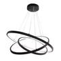 Imagem de Lustre Pendente Ring 3 Aros 105w 6000k- Preto