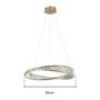 Imagem de Lustre Pendente Skylight Domino 4016 Dourado Led Bivolt