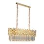 Imagem de Lustre Pendente Skylight Lor 4005-1 Dourado Retangular 90 G9 Bivolt