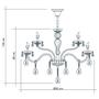 Imagem de Lustre Pendente Startec Nice Champagne 12xE14 Bivolt