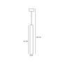 Imagem de Lustre Pendente Taschibra Tabli Mr11 60Cm Tubular Branco