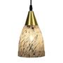 Imagem de Lustre Pendente Taschibra Vicenza Transparente Leitoso Prata