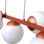 Imagem de Lustre pendente trilho bubble c/5 globos - cobre