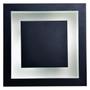 Imagem de Lustre Plafon De Embutir E27 30x30 Preto Com Branco