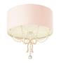 Imagem de Lustre Plafon Infantil Tom Luz Laço Cúpula Rosa 30cm