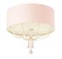 Imagem de Lustre Plafon Infantil Tom Luz Laço Cúpula Rosa 40cm