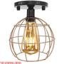 Imagem de Lustre Teto Plafon Industrial Aramado Globo Retrô Luminária Sobrepor Vintage Agp Ilumini