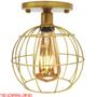 Imagem de Lustre Teto Plafon Industrial Aramado Globo Retrô Luminária Sobrepor Vintage Agp Ilumini