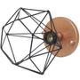 Imagem de Lustre Teto Plafon + Lâmpada Led St64 Industrial Aramado Diamante Retrô Luminária Sobrepor Vintage