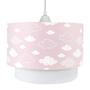 Imagem de Lustre Tubular Duplo Nuvem Chevron Rosa Quarto Bebê Infantil Menina