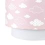 Imagem de Lustre Tubular Duplo Nuvem Chevron Rosa Quarto Bebê Infantil