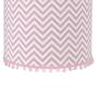 Imagem de Lustre Tubular Pompom Chevron Rosa Quarto Bebê Infantil