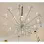 Imagem de Lustre Tupiara Samara 18  Branco acos C/cristais 8 2318  Branco  Ct