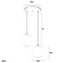 Imagem de Lustres Pendentes Duplo Orby Bolinha New Cobre