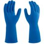 Imagem de Luva Antialérgica de Látex Azul Com Forro em Verniz Silver - Super Safety