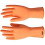 Imagem de Luva Borracha Sanro Forrada Antiderrapante Plus Laranja P ./ Kit Com 10 Pares