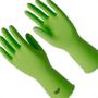 Imagem de Luva Borracha Sanro Forrada Antiderrapante Top Verde Xg - Kit C/10 Pares